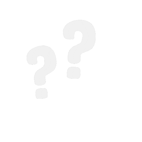 white question marks
